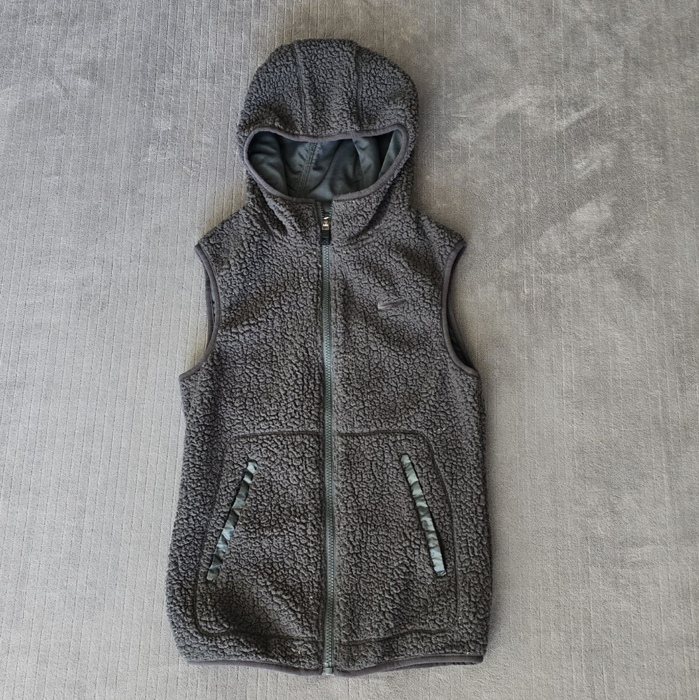 Nike Women's Sherpa Fleece Hoodie Vest Size XS
